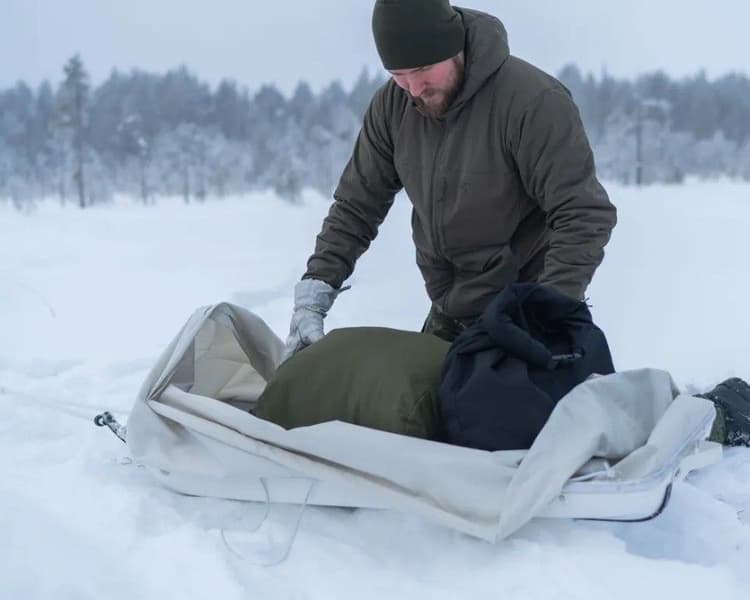 Rolltop Stuffsack 500D 120L Green, view: 6