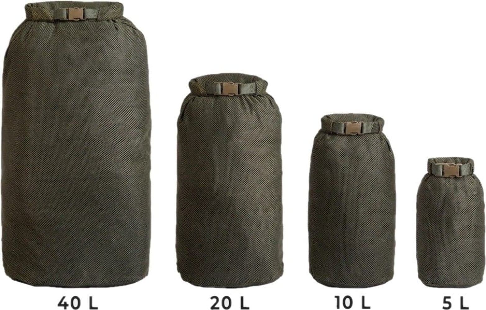 Rolltop Stuffsack Mesh 40L Green, view: 3