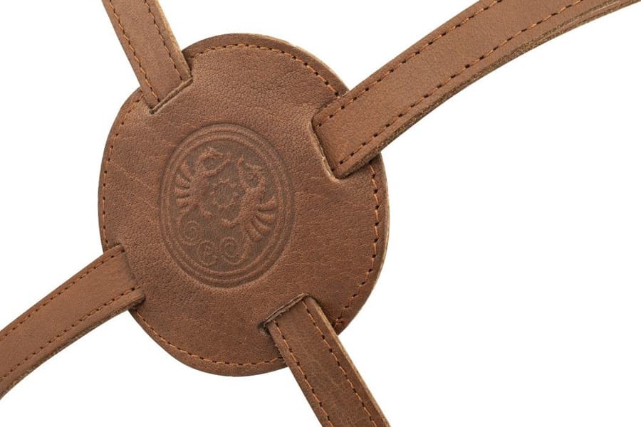 Buffalo Leather Apron with Cross Back Straps, view: 2