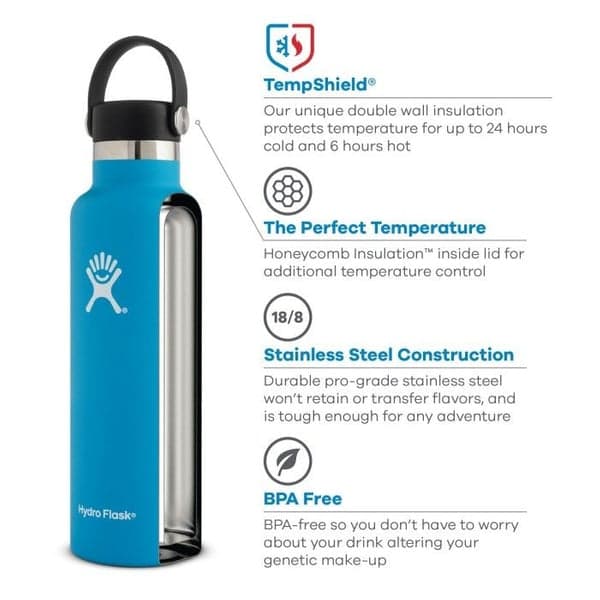 HydroFlask Standard Mouth Flex 621 ml White, view: 1