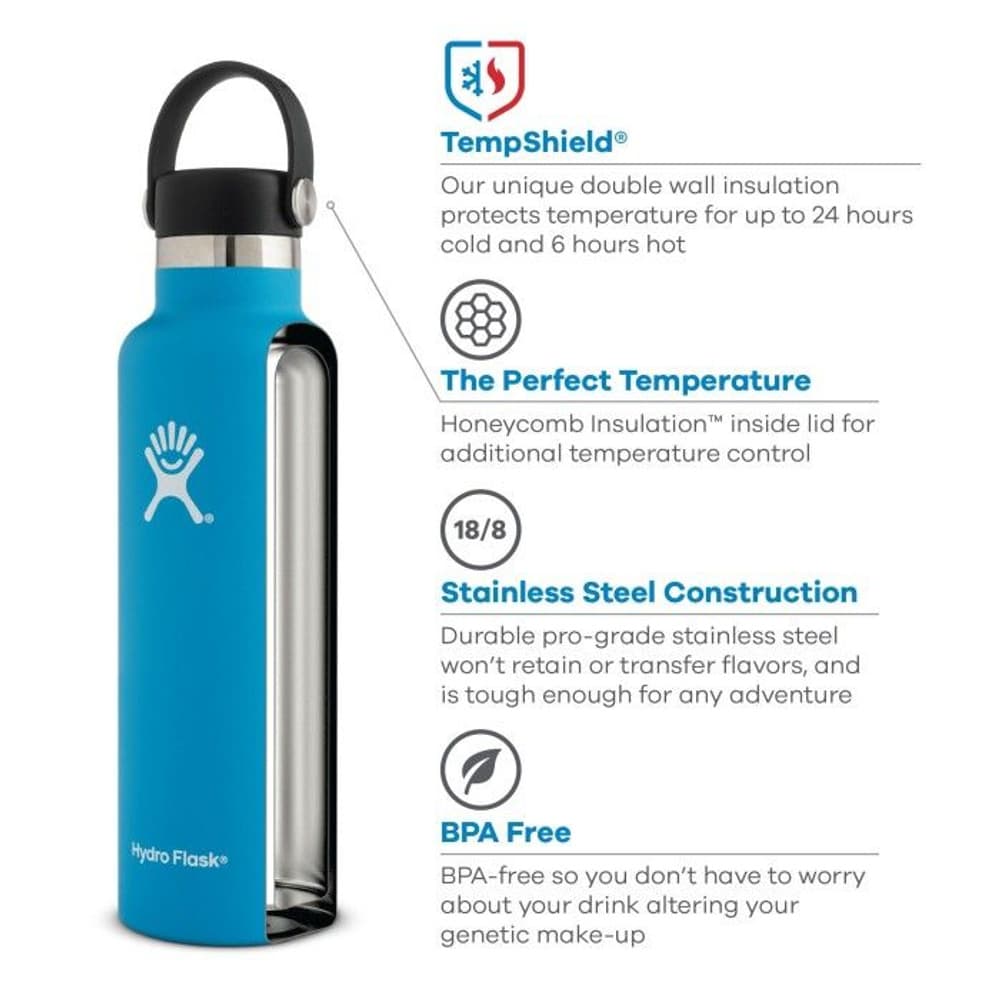 HydroFlask Standard Mouth Flex 532 ml Lemon, view: 1