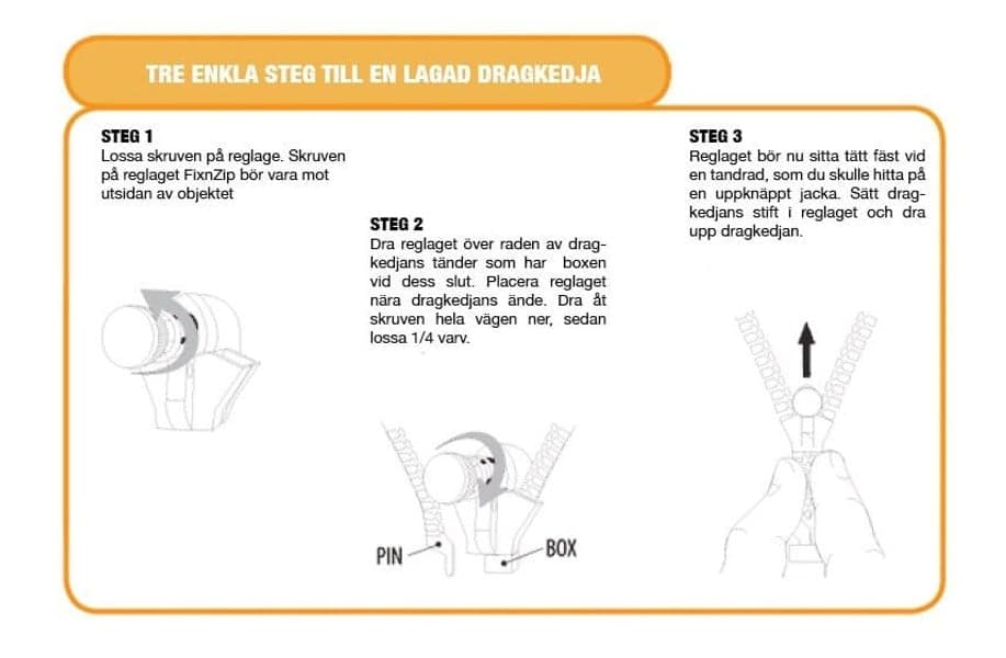 JO Sport FixNZip Zipper Repair Kit Svart Svart, view: 4
