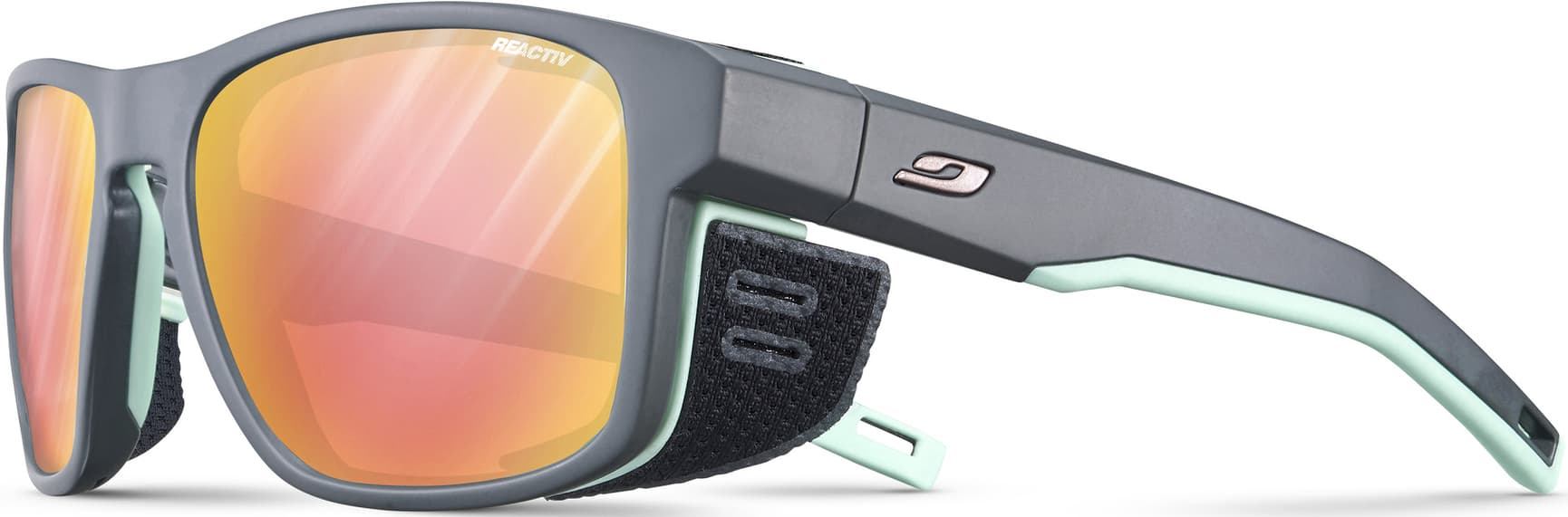 Shield Reactiv 2-3 Glare Control Matt Dark Gray / Pastel Green, view: 0