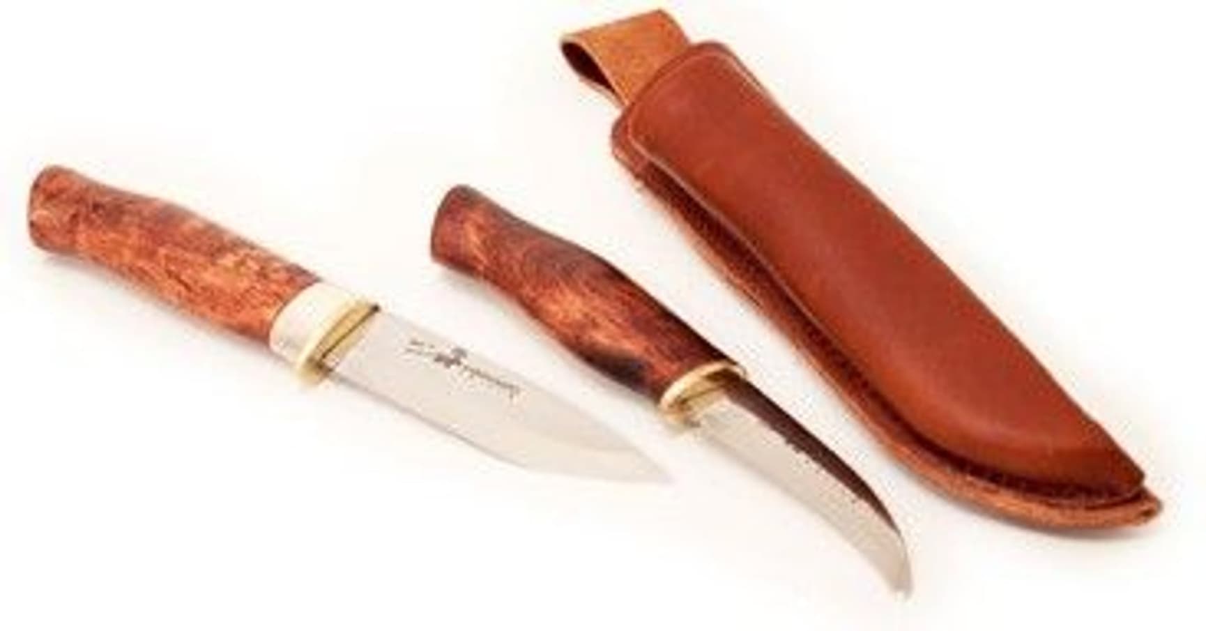 Karesuando Dobbelkniv Jegeren med Bukåpner Brun, view: 0