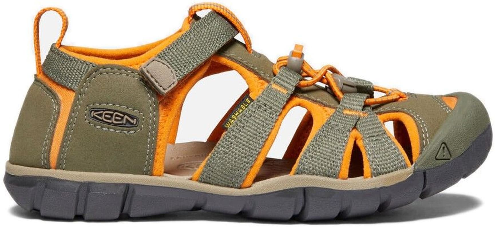 Keen Kids Seacamp II CNX Dusty Olive/Rust Orange, view: 5