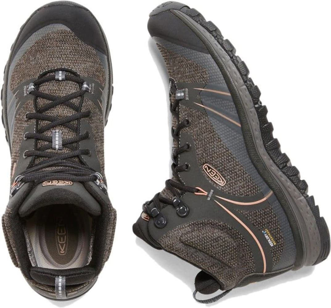 Keen W's Terradora Mid Waterproof Raven/Rose Dawn, view: 3