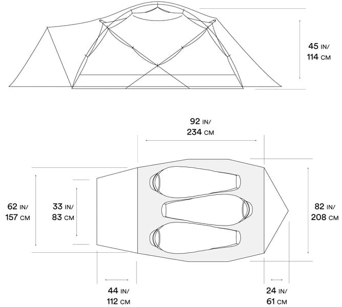 Trango 3 Tent Alpine Red, view: 7