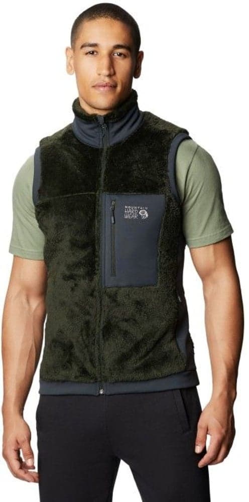 M's Monkey Fleece Vest Black Sage, view: 0