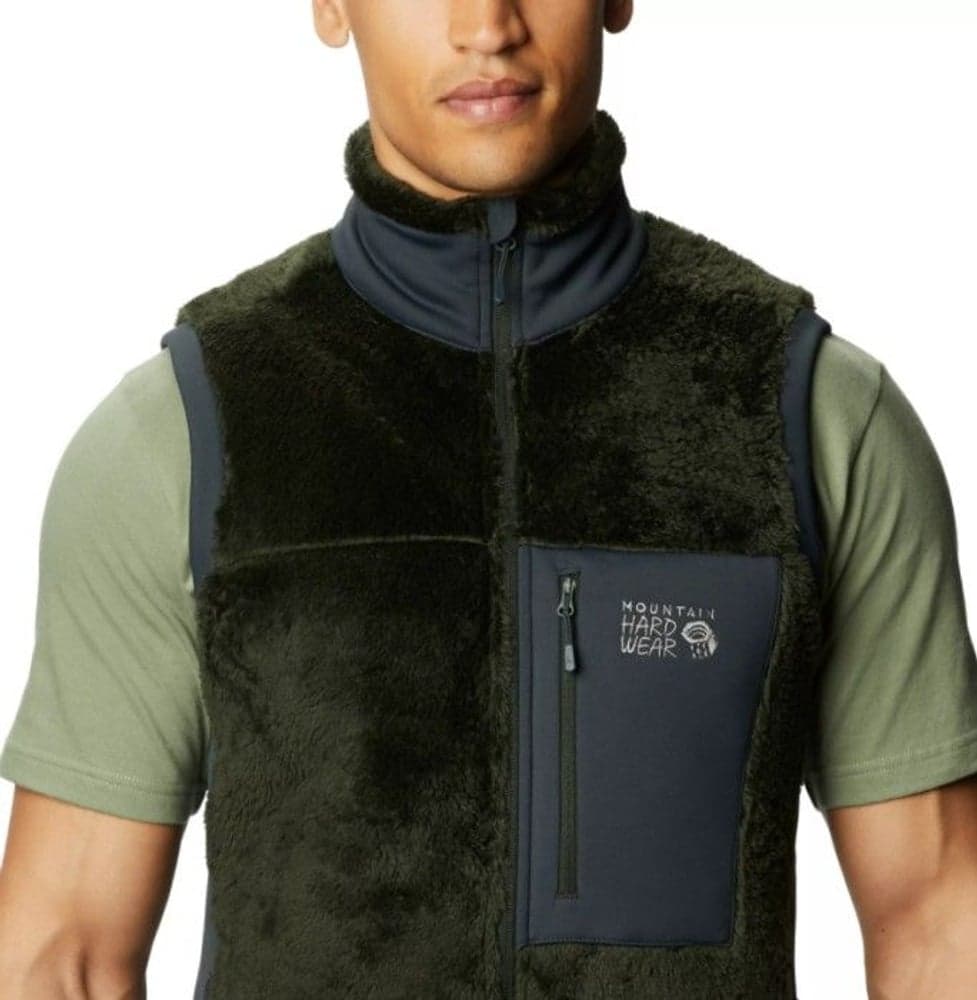 M's Monkey Fleece Vest Black Sage, view: 2