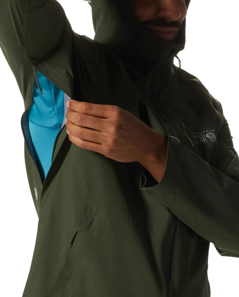 M's Stretch Ozonic Jacket Surplus Green, view: 2