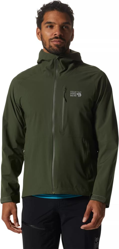 M's Stretch Ozonic Jacket Surplus Green, view: 0