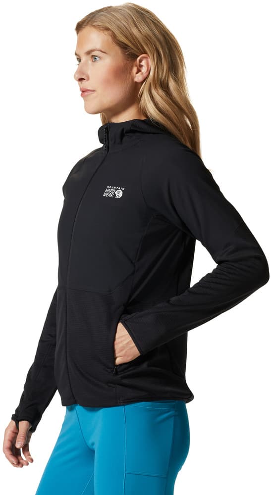 W's Stratus Range Full Zip Hoody Black, view: 2