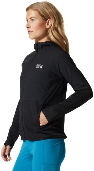 W's Stratus Range Full Zip Hoody Black, view: 2