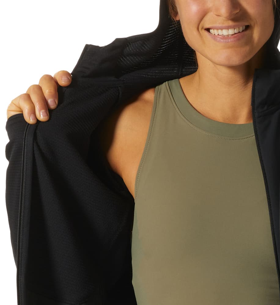 W's Stratus Range Full Zip Hoody Black, view: 5