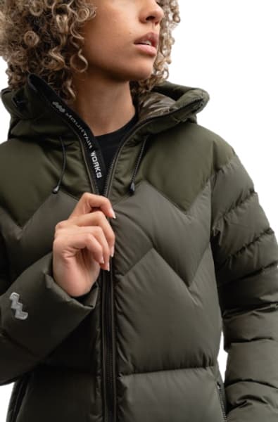 W's Cocoon Down Coat Military, view: 3