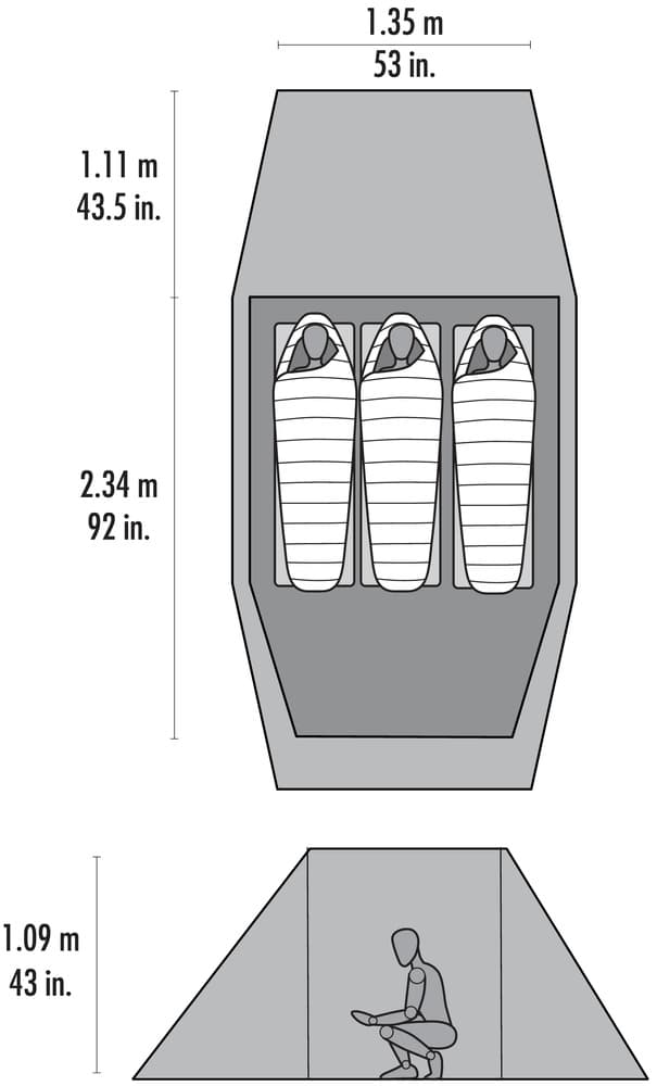 MSR Tindheim 3 footprint incl Green, view: 10