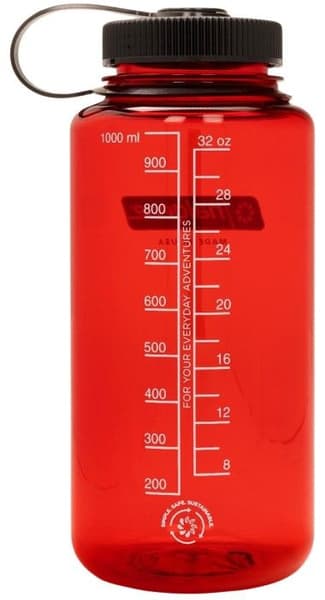 Bottle 1L Wide Mouth Sustain Red, view: 1