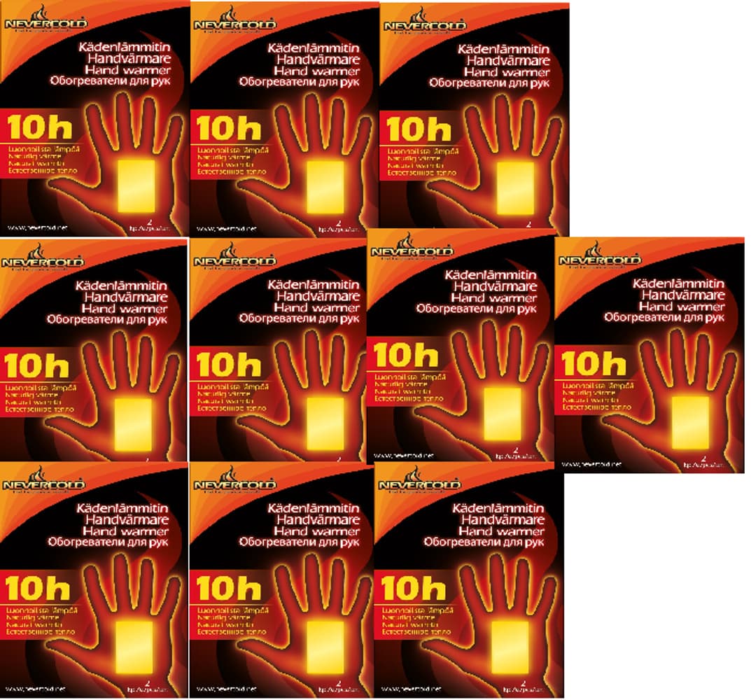 NEVERCOLD HÅNDVARMERE 10-PKN (10x2 stk), view: 0