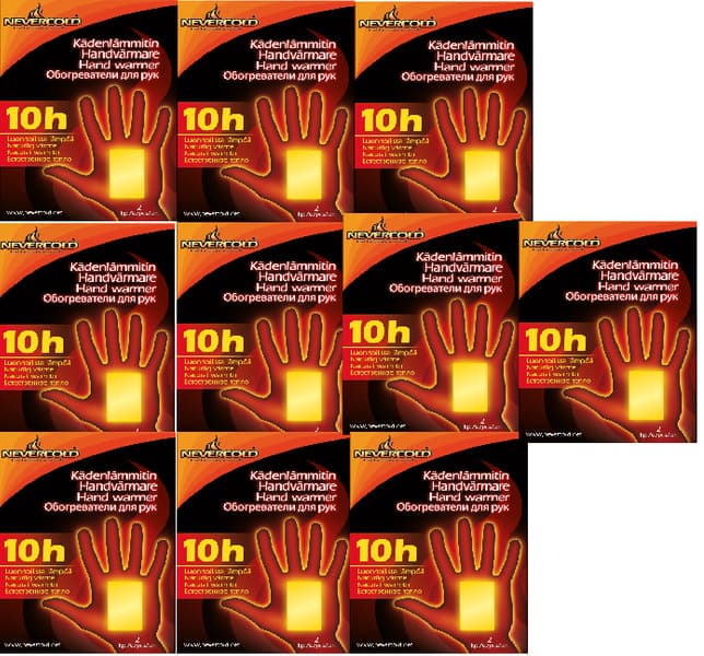NEVERCOLD HÅNDVARMERE 10-PKN (10x2 stk), view: 0