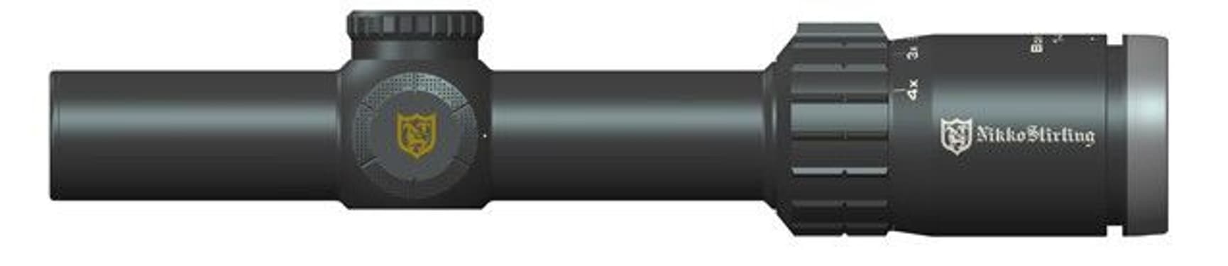 BoreEater 1-4x24 4 Dot Extreme Belyst Drivjakts kikkert, view: 0