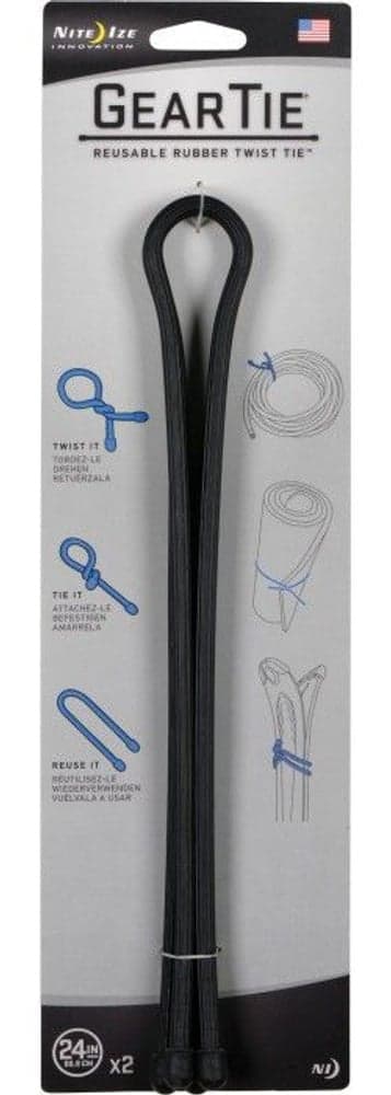 Gear Tie 24-Black 2-pack, view: 2