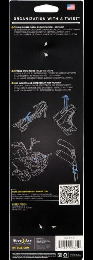 Gear Tie 24-Black 2-pack, view: 3