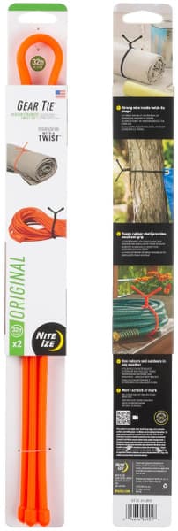 Gear Tie 32-Bright Orange 2pk, view: 0
