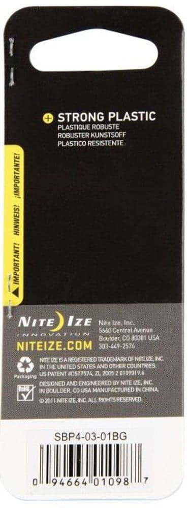 S-Biner Plastic Size #4 Black, view: 1