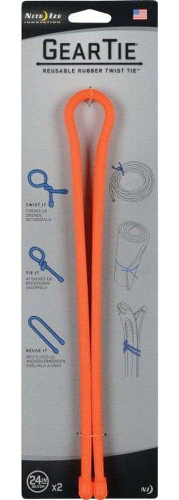 Gear Tie 32-Bright Orange 2-pack, view: 3