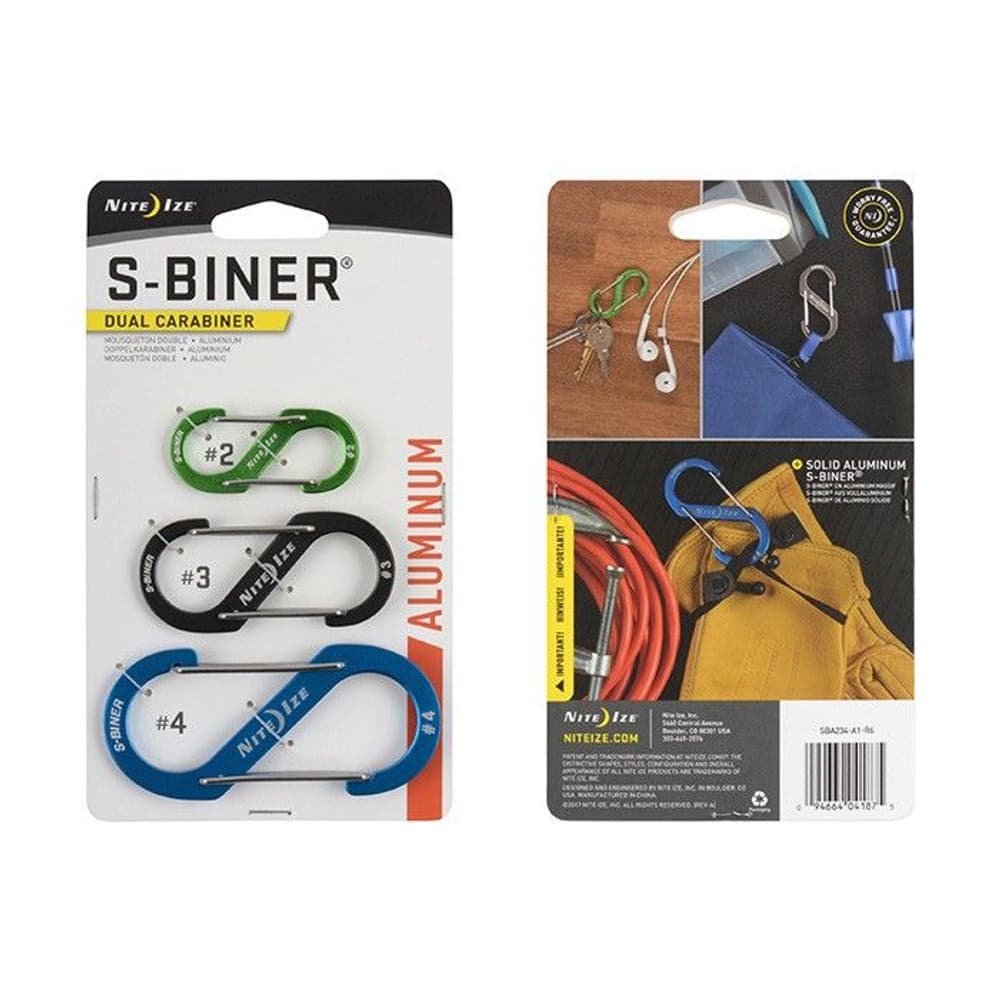 S-Biner Dual Carabiner Aluminum - 3 Pack, view: 1