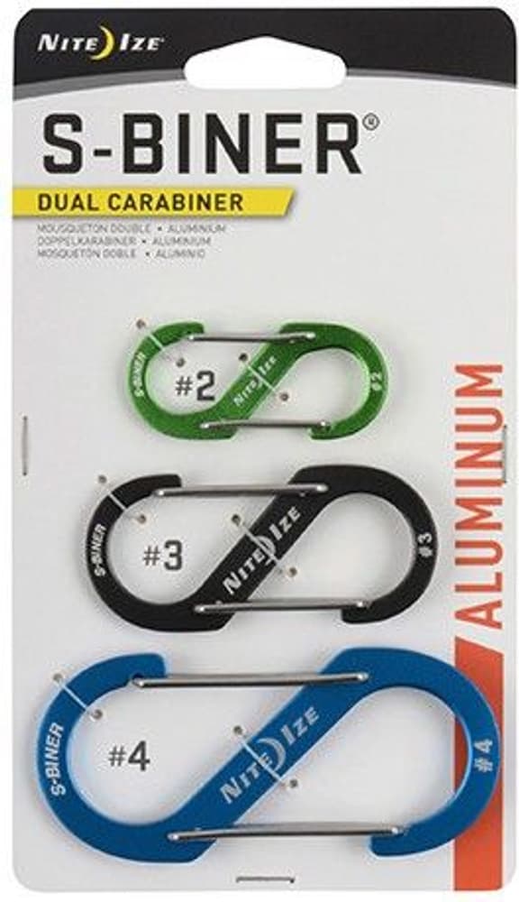 S-Biner Dual Carabiner Aluminum - 3 Pack, view: 0