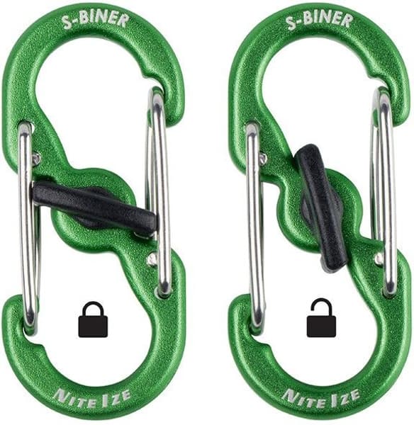 S-Biner MicroLock Aluminum - 2 Pack - Coyote, view: 0