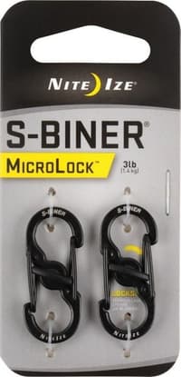 S-Biner MicroLock Stainless Steel 2-Pack Black - view: 0