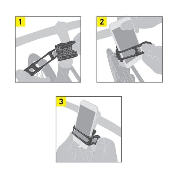 HandleBand Universal Smartphone Bar Mount - Charcoal, view: 1