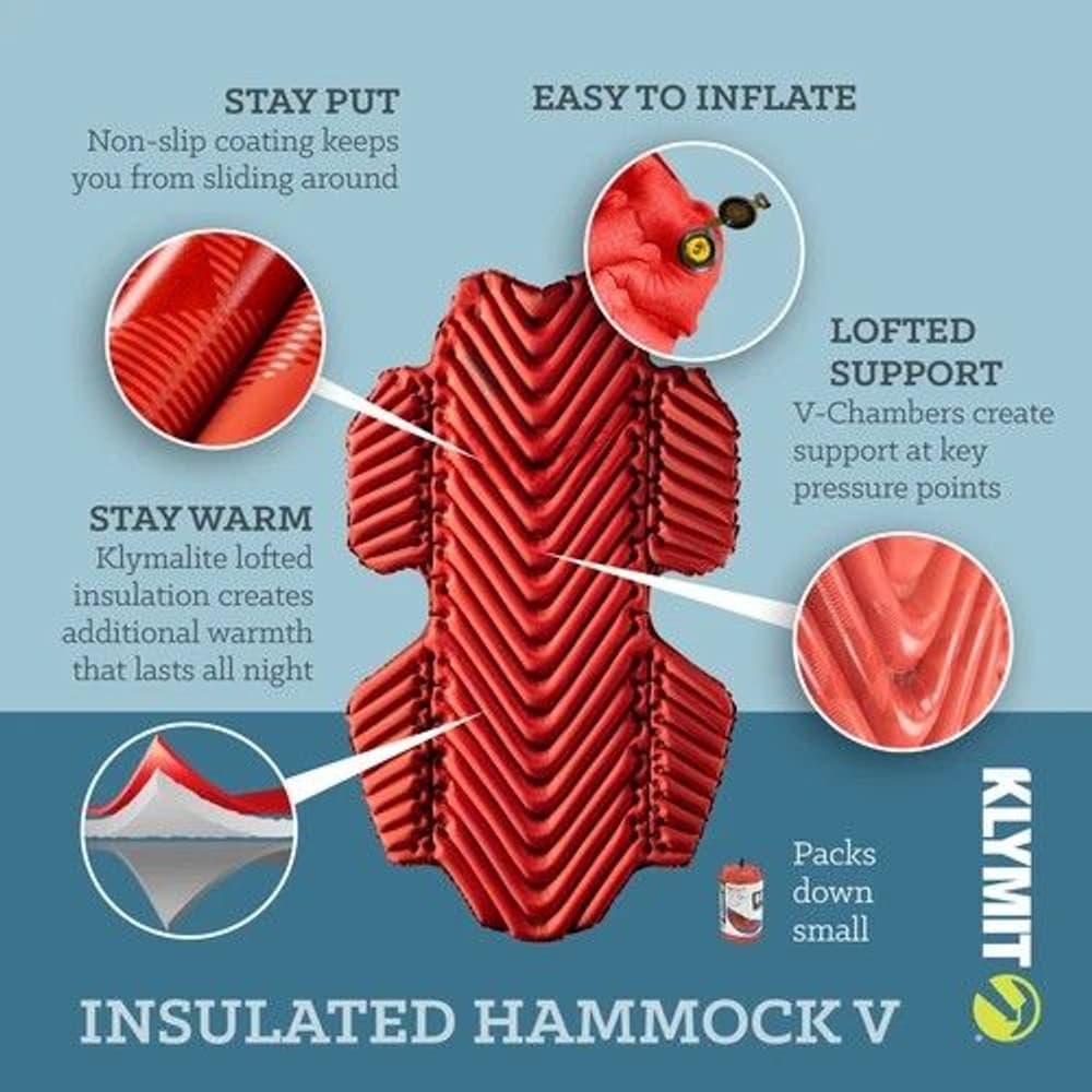 Insulated Hammock V Sleeping Pad Red, view: 3