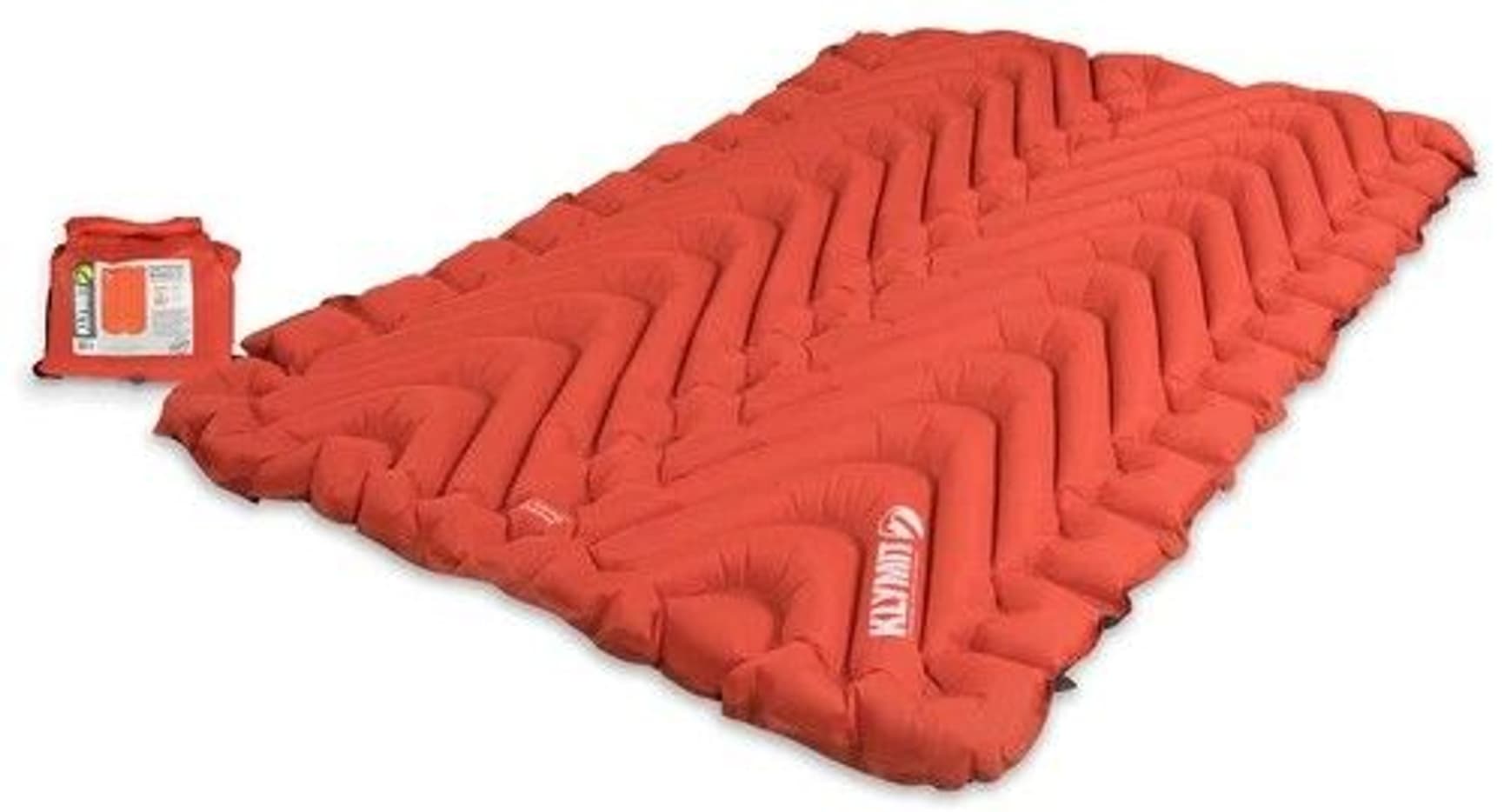 Insulated Double V Sleeping Pad Orange, view: 1