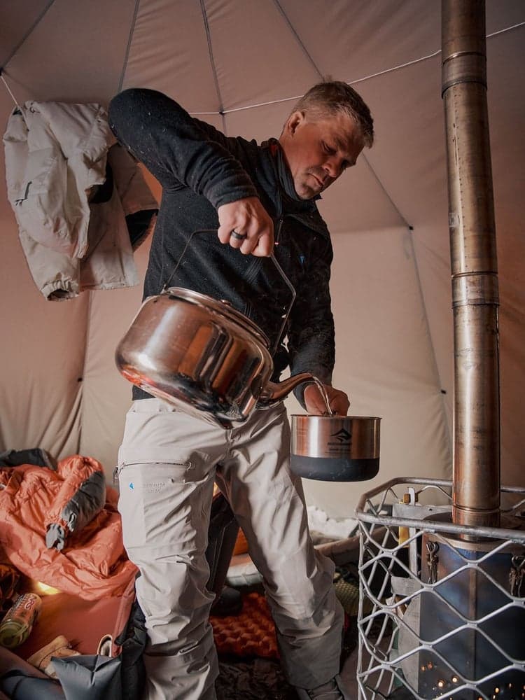 Hödur Hooded Zip M's Clay, view: 5