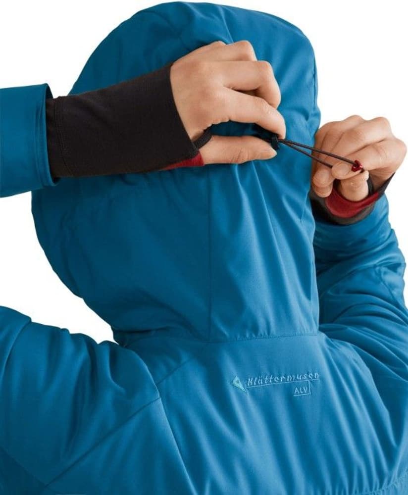 M's Alv Hoodie with Zip Blue Sapphire, view: 2