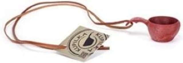 1 Mini Cup with Leather Cord Red, view: 0