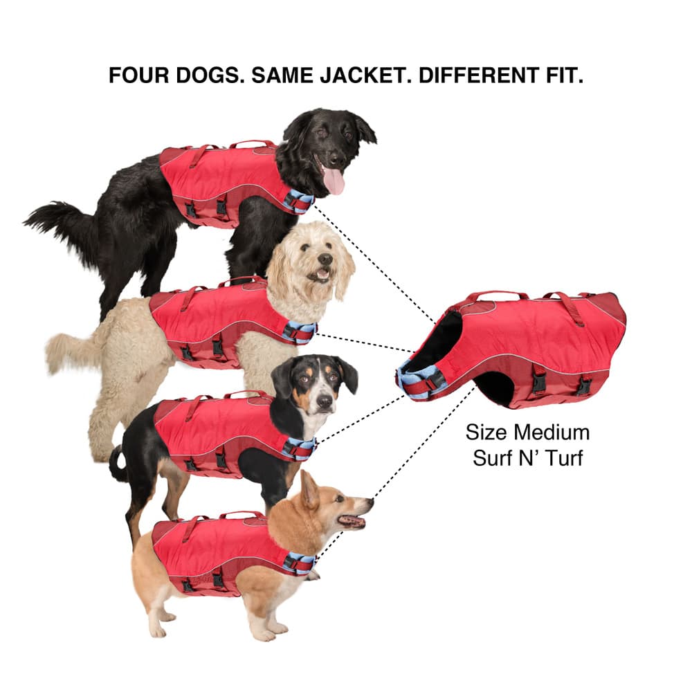 Life Jacket Surf N Turf Red (2021), view: 2