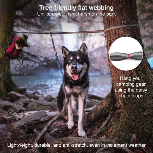 Ridgeline Tie Out Camping Zip Line, view: 7