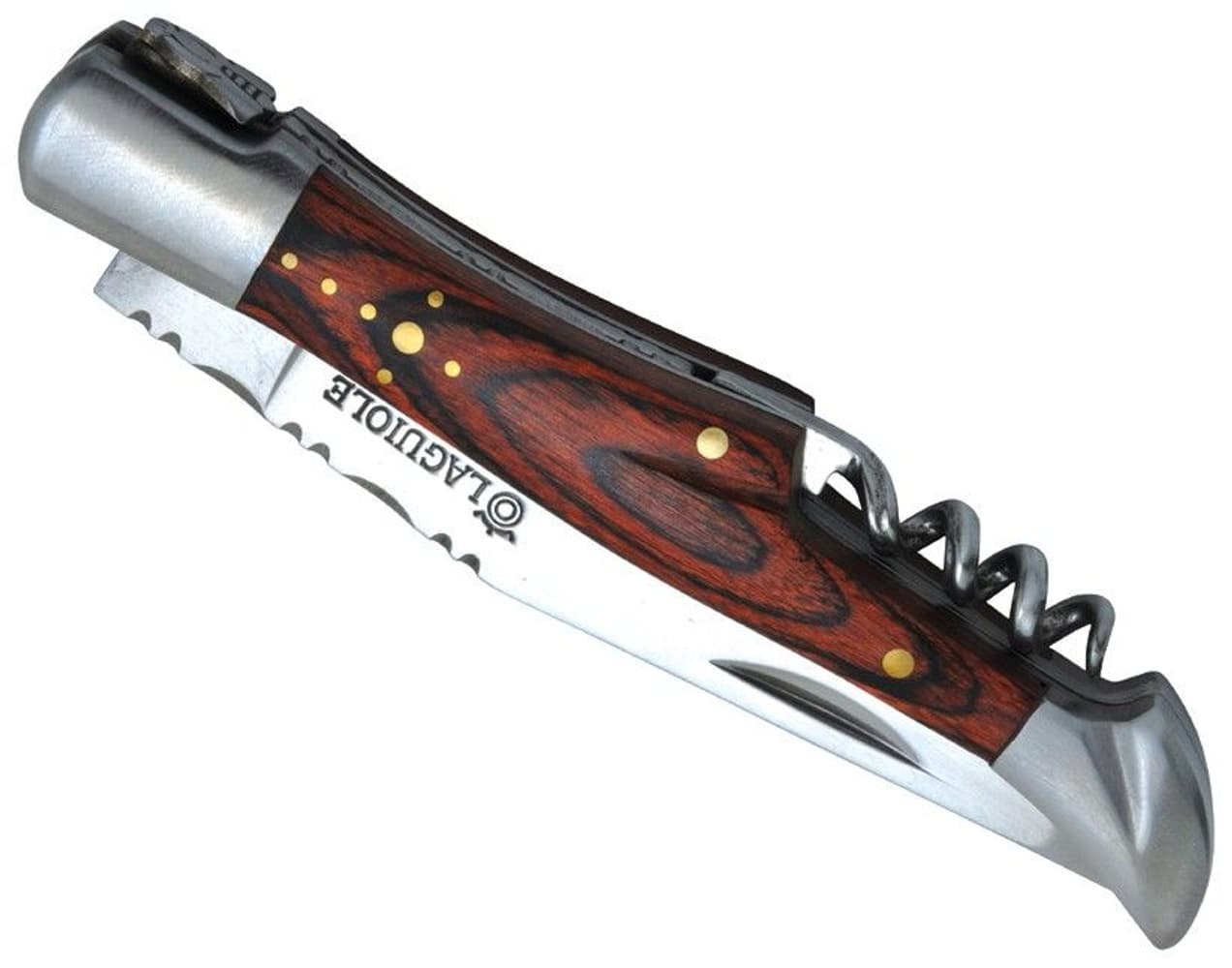 Knife 12 cm med Korkskrue Brun, view: 1