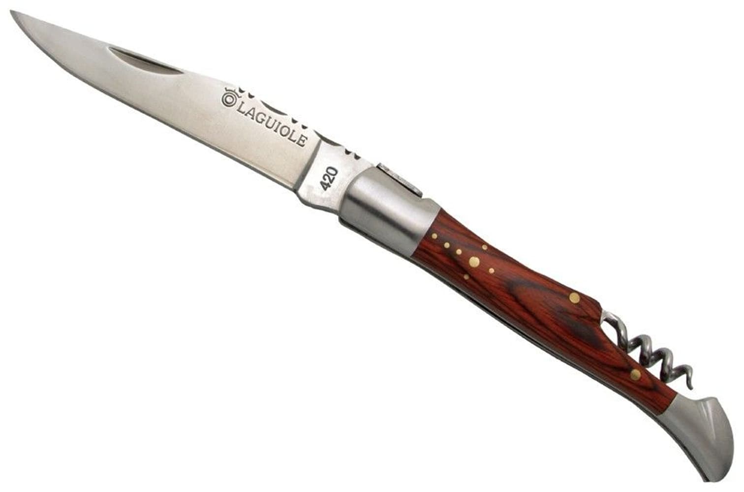 Knife 12 cm med Korkskrue Brun, view: 0