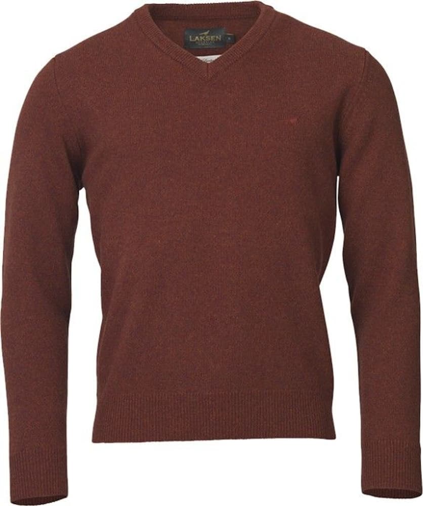 Johnston Lambswool V-Neck Rusty, view: 0