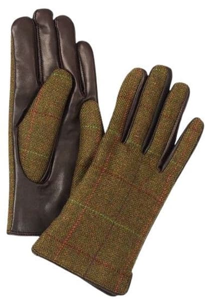 W's Burley Tweed and Lambskin Gloves, view: 0