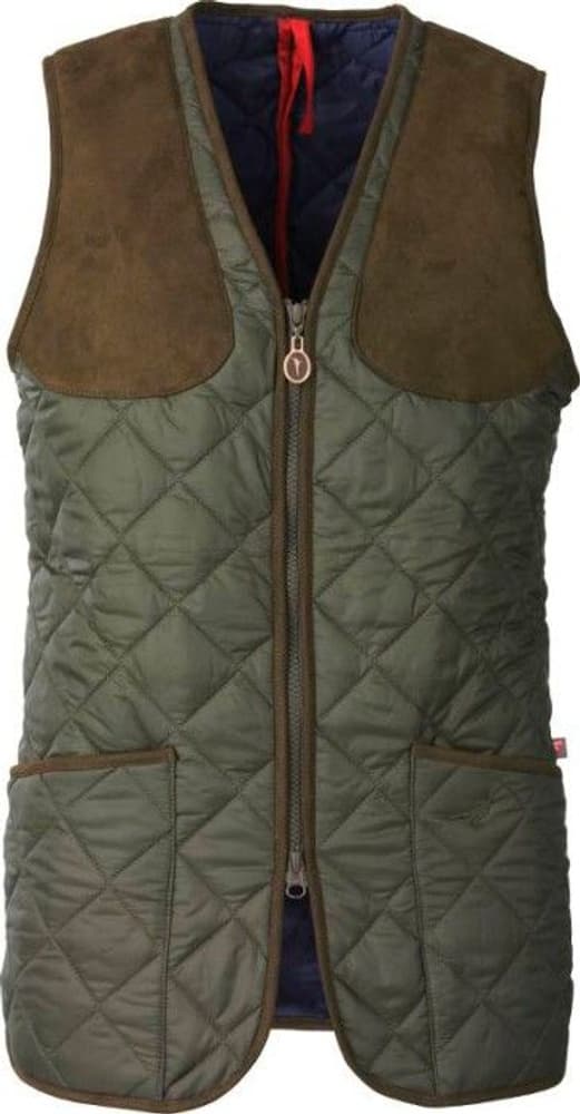 Lady Cheltenham Quilted Shooting Vest Olive, view: 0