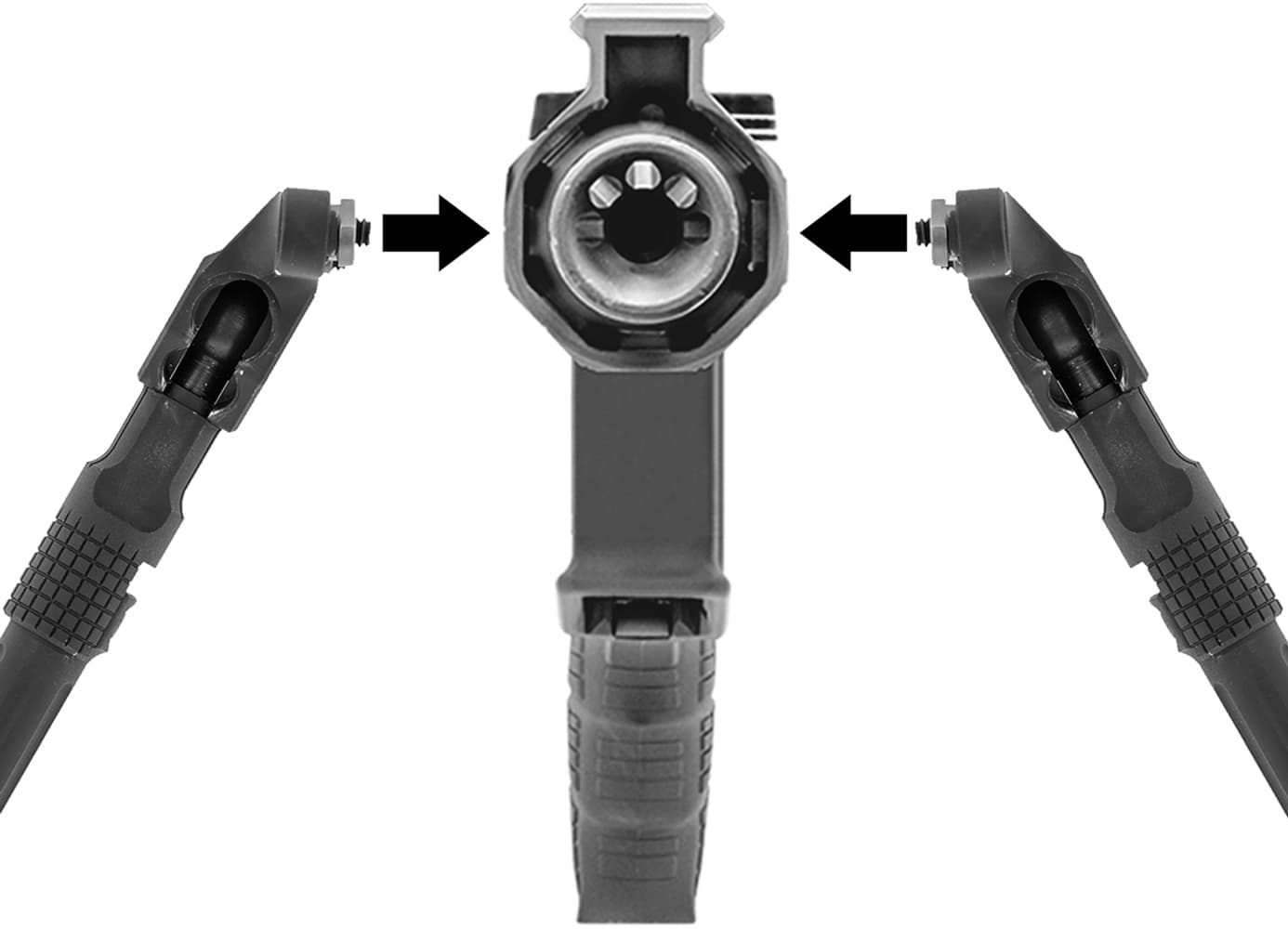 UTG Recon Flex II Bipod 7-9 Center Height M-LOK, view: 3