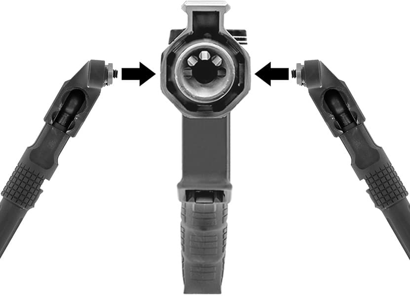 UTG Recon Flex II Bipod 7-9 Center Height M-LOK, view: 3