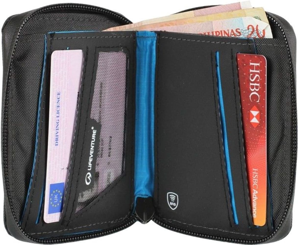 RFID Bi-Fold Wallet, Recycled Grey, view: 2
