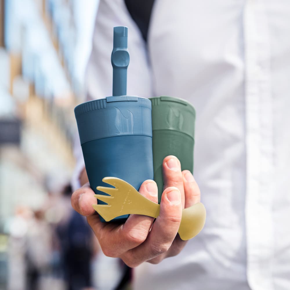 Pack-up-Cup 2-pack Dustypink/Shadygreen, view: 7